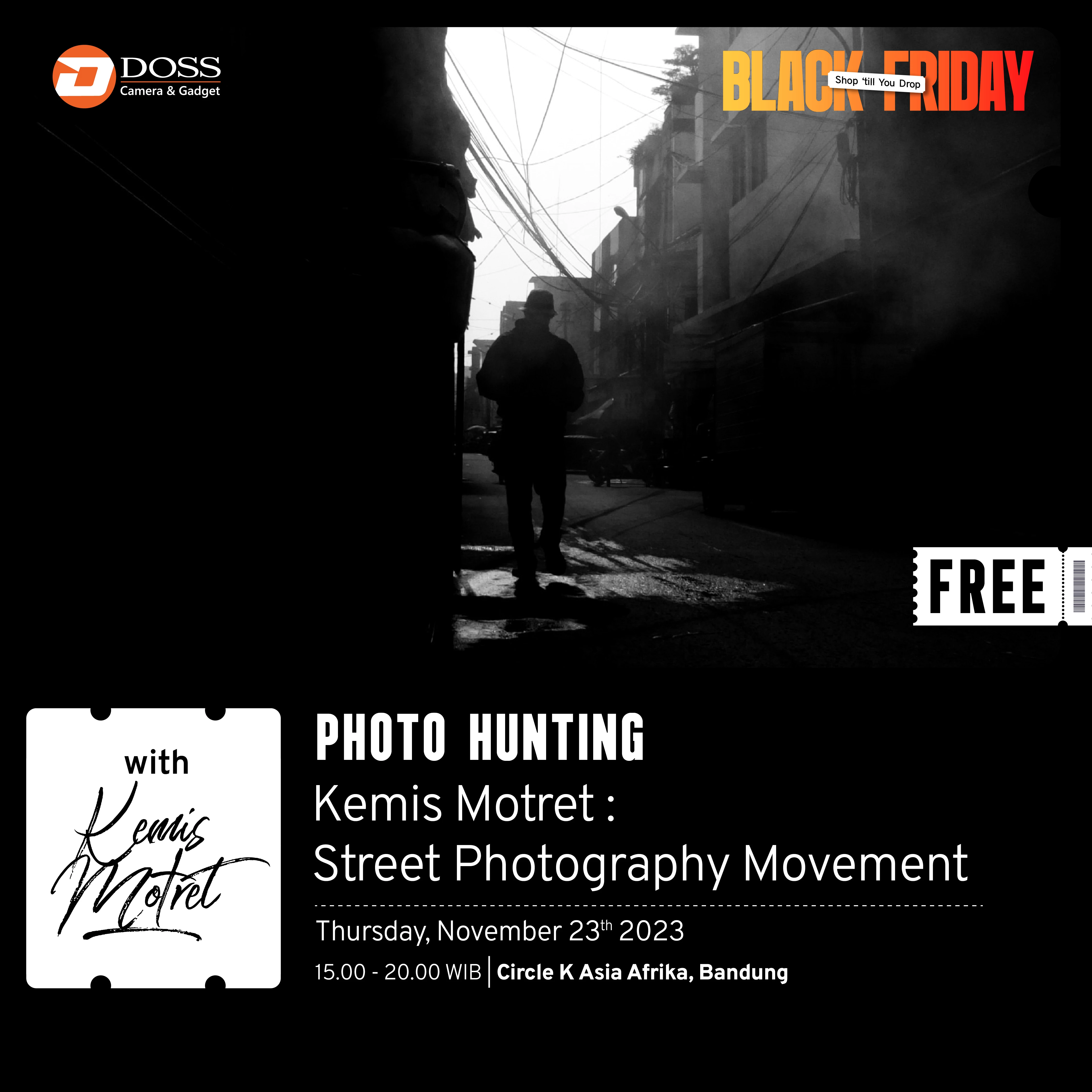DOSS Bandung - Kemis Motret - Street Photography Movement