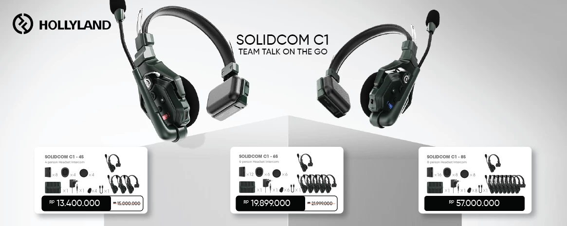 Hollyland Solidcom C1-4S Wireless Intercom Headset System Full Duplex