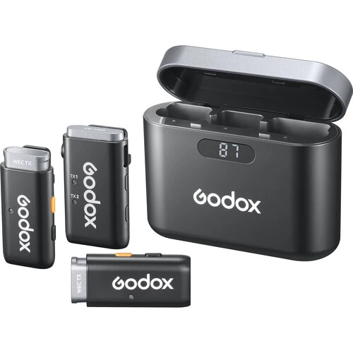 Godox WEC Kit-2 Wireless Microphone System for Camera (2.4GHz)