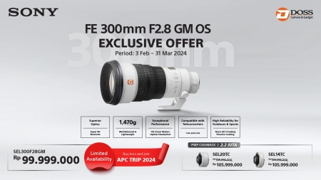 [#15434] Sony FE 300mm f2.8 GM OSS Lens
