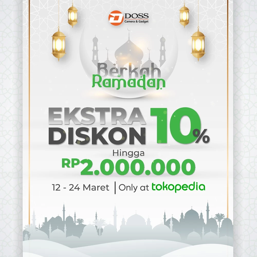 Asiiik Ada Extra Diskon 10% up to 2 Juta Di DOSS Tokopedia Promo Berkah Ramadhan.