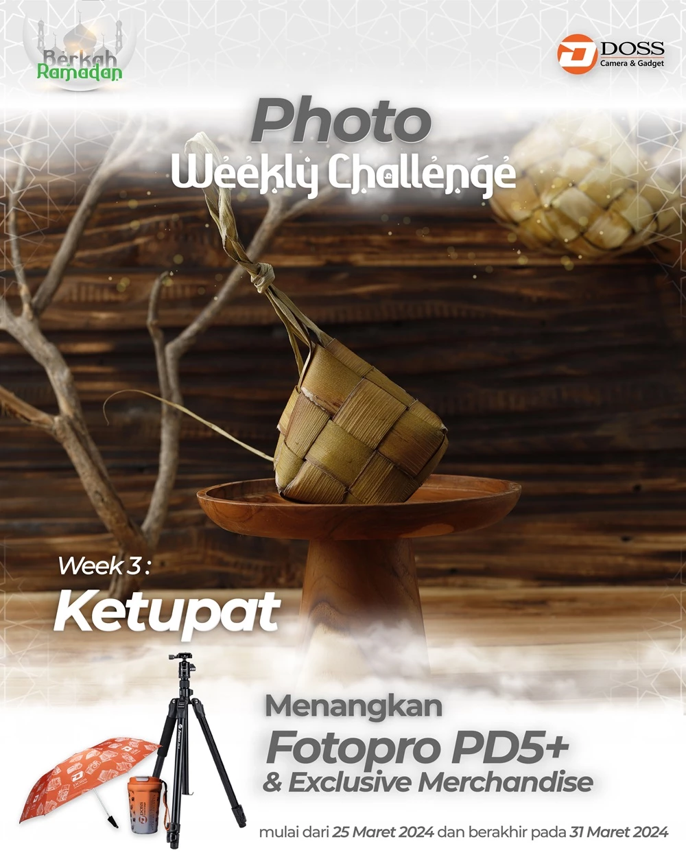 Ayo Ikutan Weekly Photo Competition Challenge Week 3 tema "KETUPAT" dan Menangkan Fotopro PD5+