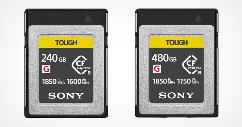 Kartu Memory Sony Tough CFexpress Type B yang Baru Sangat Cepat dan Terjangkau.