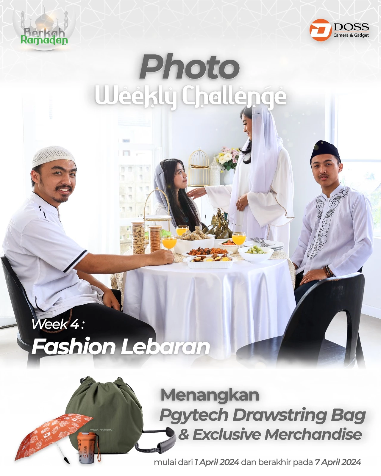 Ayo Ikutan Weekly Photo Competition Challenge Week 4 tema "Fashion Lebaran" dan Menangkan PGYTECH Drawstring Bag.