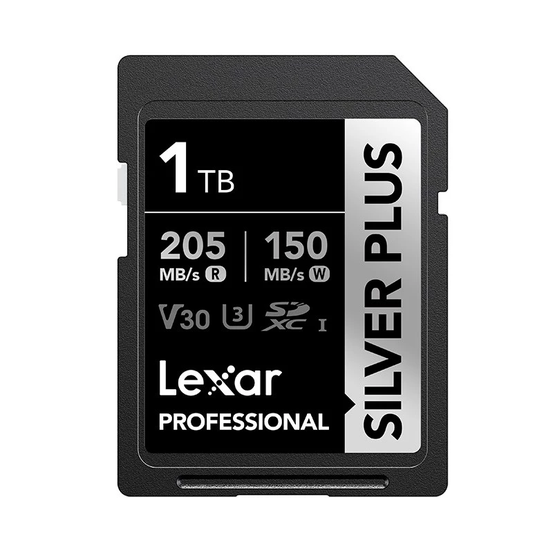 Lexar 1TB Professional SDXC SILVER PLUS UHS-I Memory Card R: 205MB/s, W: 150MB/s