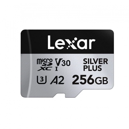 Jual Lexar 256GB Silver Plus microSDXC UHS-I R: 205MB/s, W: 150MB/s Harga  Terbaik