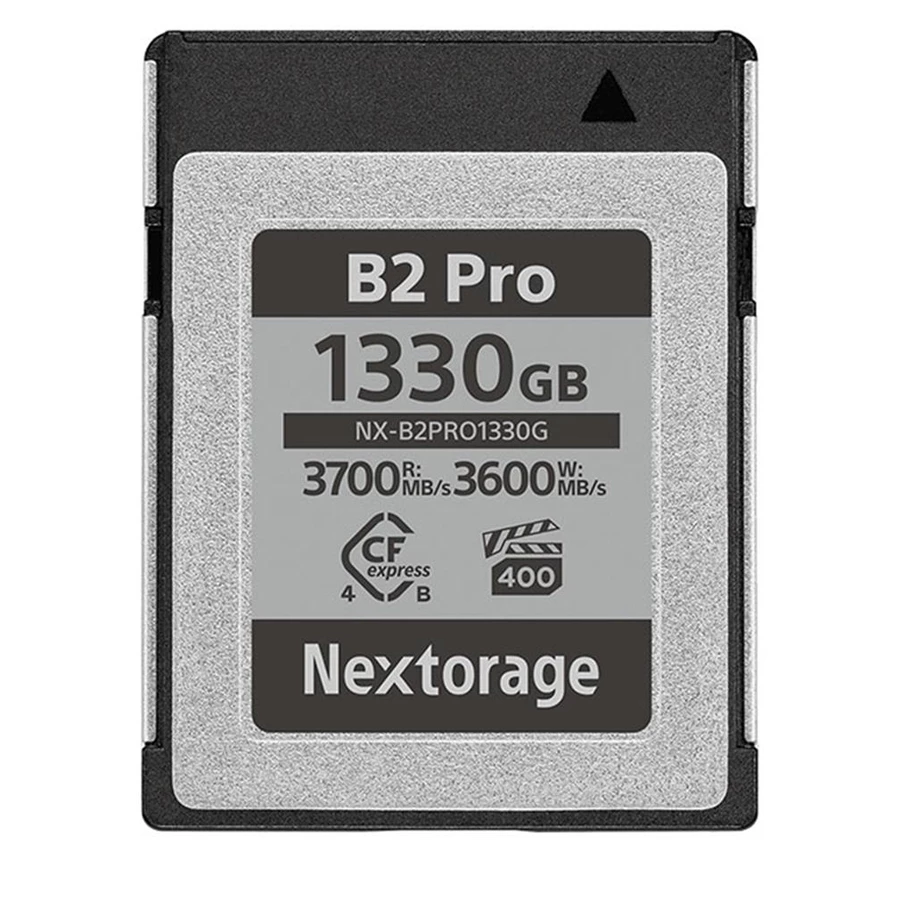 Nextorage NXB2PRO CFExpress Type B 1330GB 3700MB/s Read, 3600MB/s Write, 3200Mb/s Min Sustain Speed