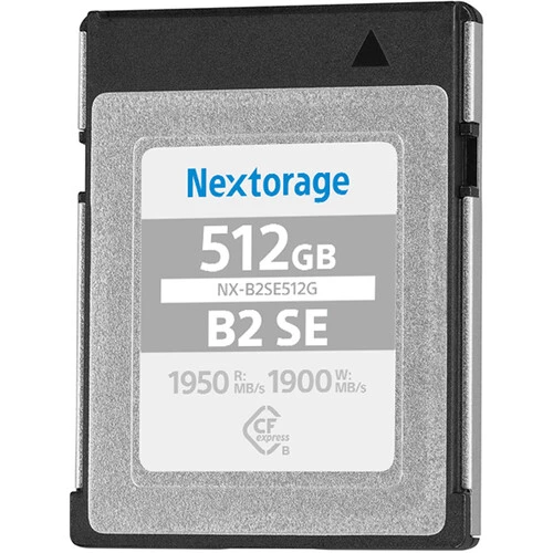 Nextorage NXB2SE CF Express Type B 512GB 1950MB/s Read, 1900MB/s Write, 800Mb/s Min Sustain Speed