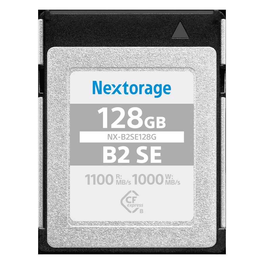 Nextorage NXB2SE CFExpress Type B 128GB 1100MB/s Read, 1000MB/s Write, 200Mb/s Min Sustain Speed