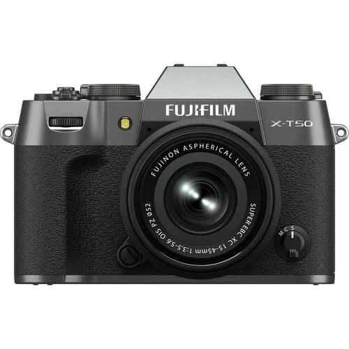 Fujifilm X-T50 Mirrorless Camera with XC 15-45mm f3.5-5.6 Lens (Charcoal Silver)