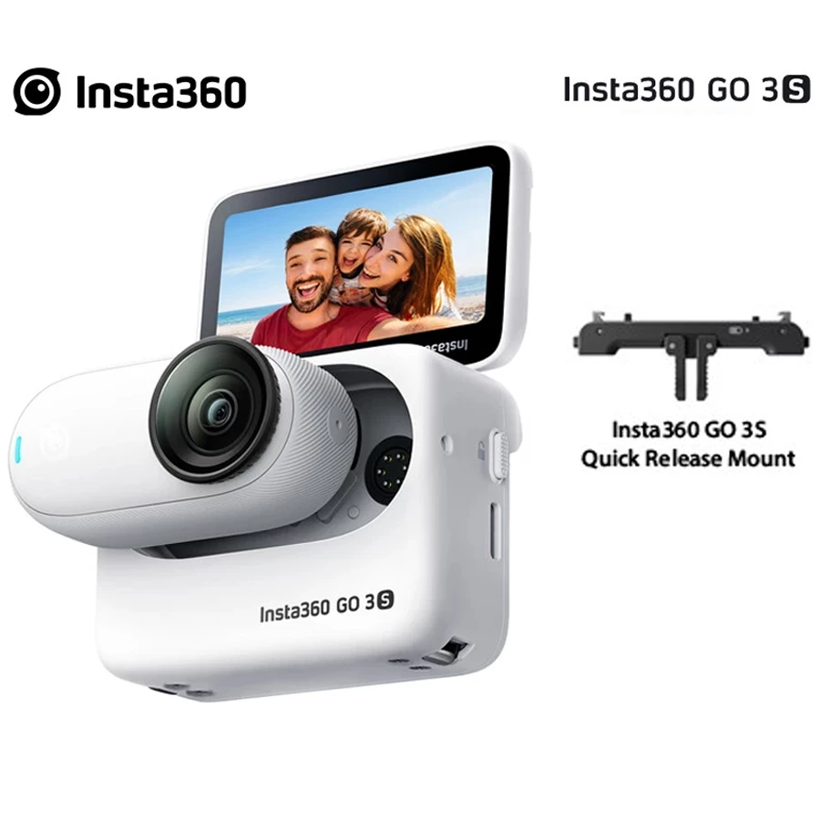 Insta360 GO 3S (128GB) Standard Artic White with Quick Release Mount