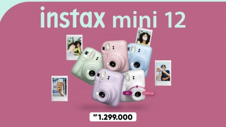 [#13687] Fujifilm Instax Mini 12 Instant Film Camera (Blossom Pink)