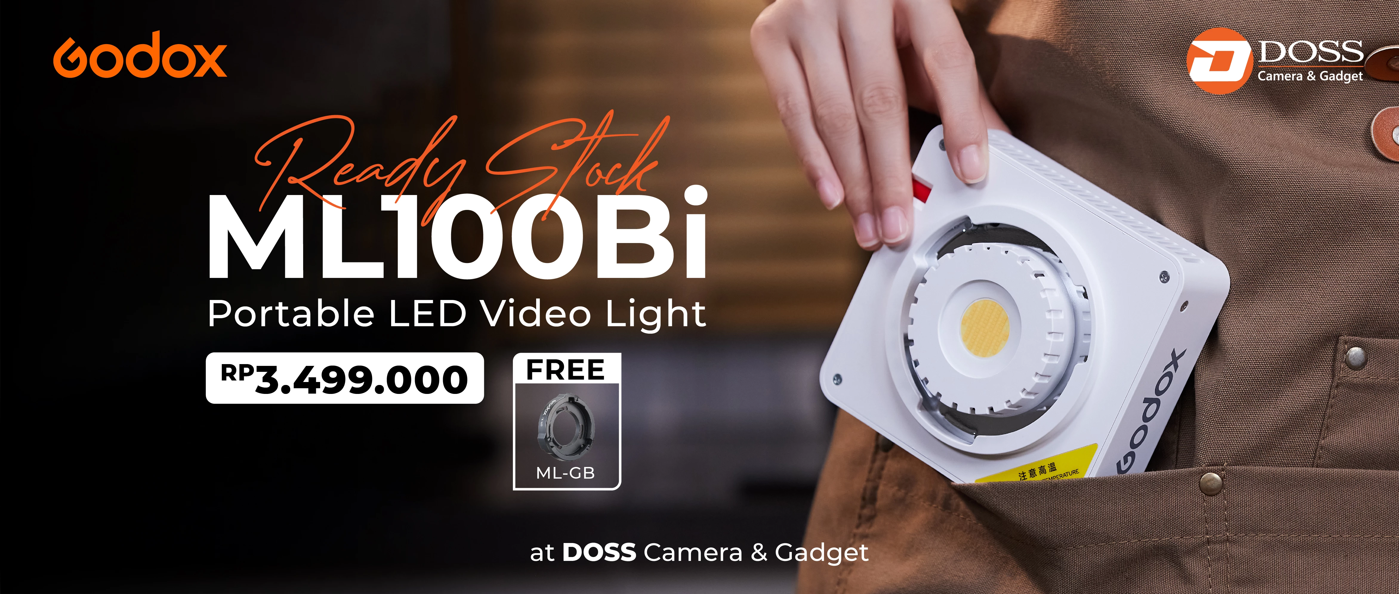 Godox ML100Bi Bi-Color Portable LED Light