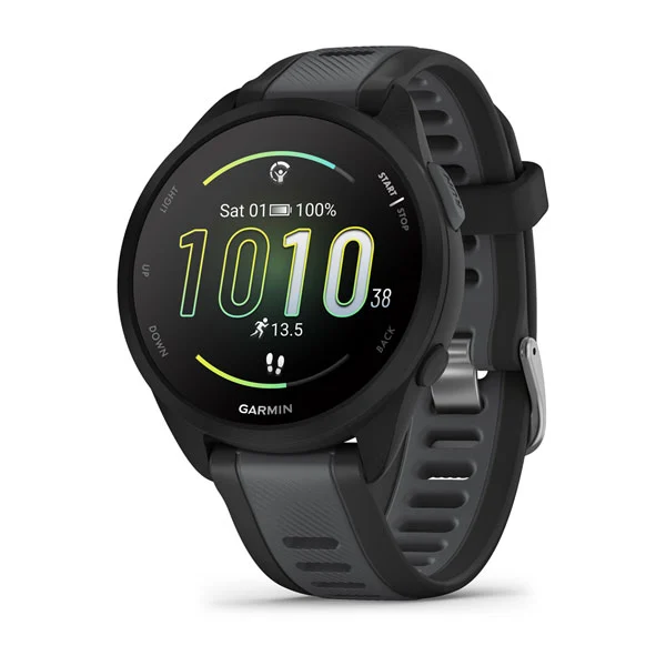 Garmin Forerunner 165 GPS, Sport SmartWatch, Black/Slate