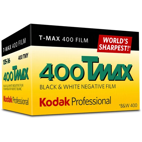 Kodak Professional T-Max 400 Black and White Negative Film (35mm Roll Film, 36 Exposures)