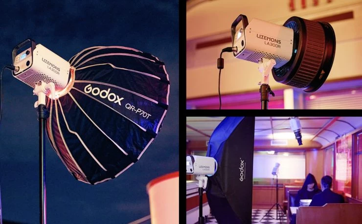 GODOX LITEMONS Merilis Lampu LED Full-Color baru, LA150R , LA200R, dan LA300R , dan LA300Bi