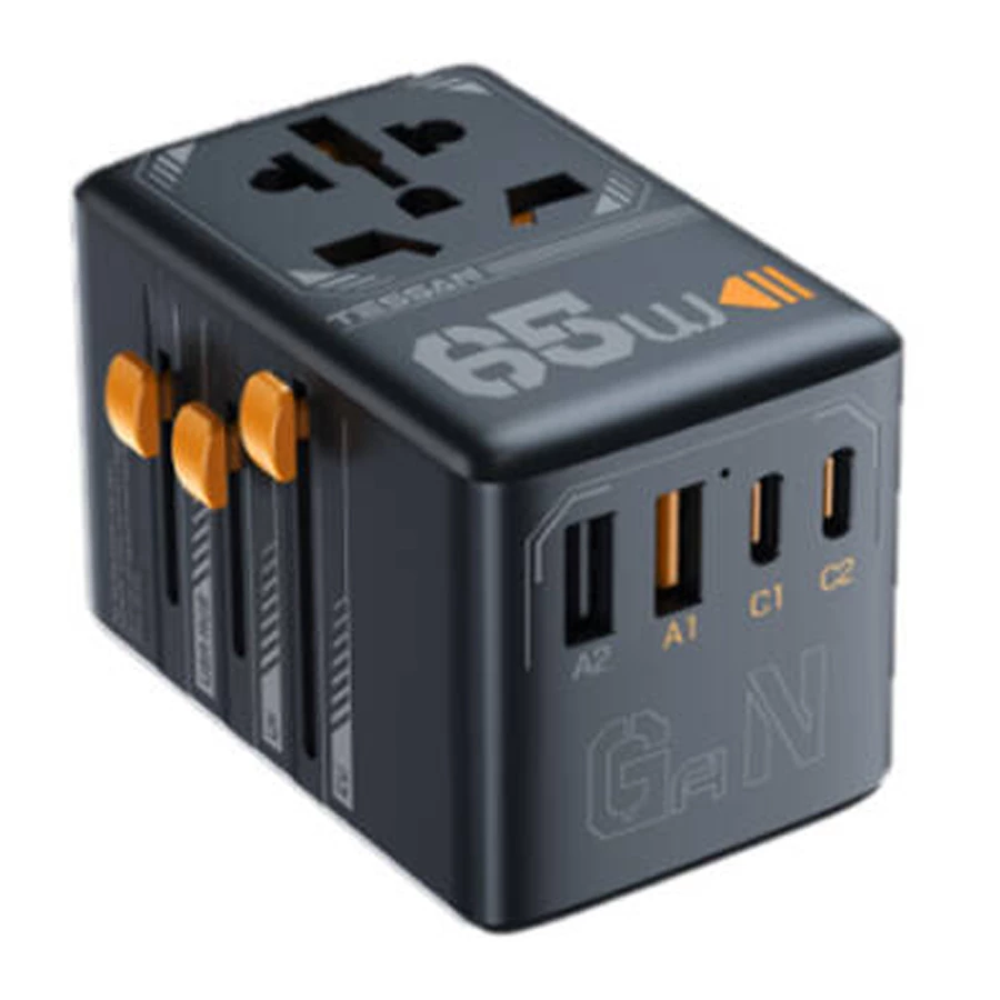 Tessan Travel Adapter 2 USB A + 2 USB C (65W) TS-WTA03