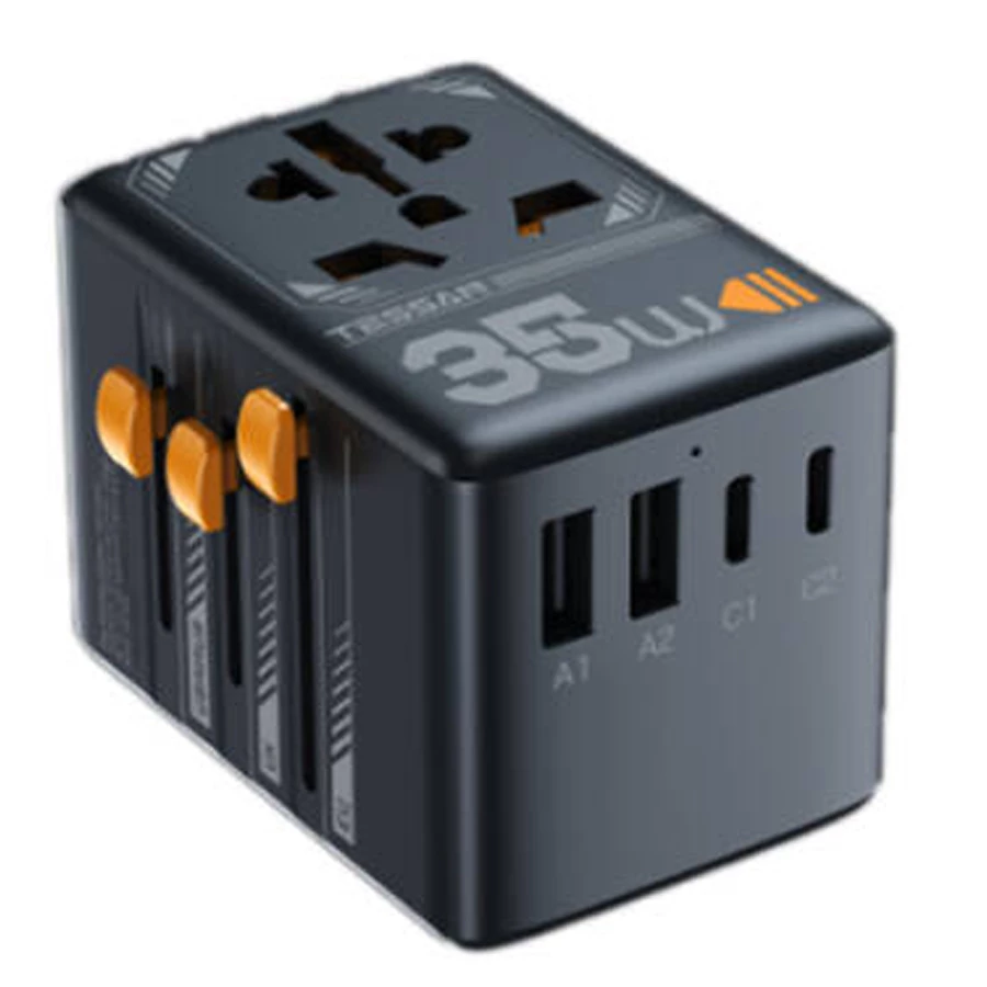 Tessan Travel Adapter 2 USB A + 3 USB C (35W) TS-WTA02