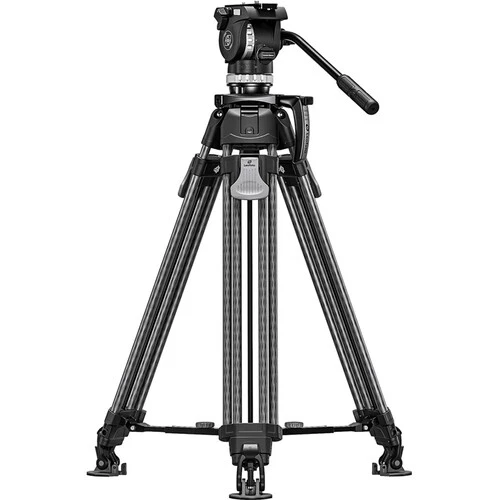 Leofoto LVF-163C+FH-10 Video Tripod and Fluid Head Set