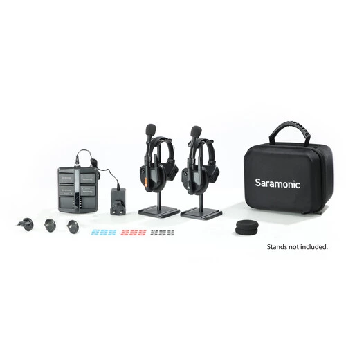 Saramonic WiTalk9-2S 2-Person Full-Duplex Wireless Intercom System with Single-Ear Headsets