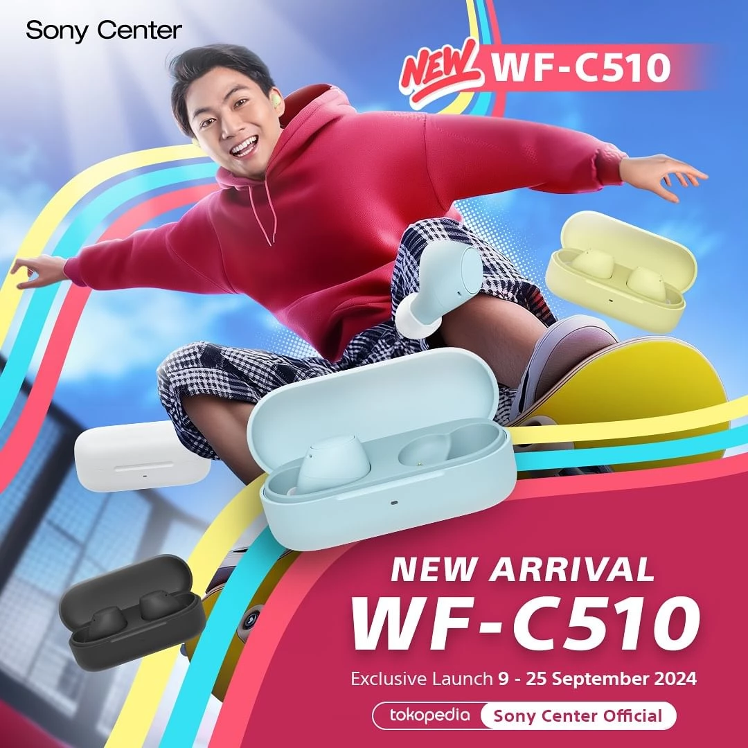 Sony WF-C510 Ready Stock di Sony Center, Yuk Order Sekarang.